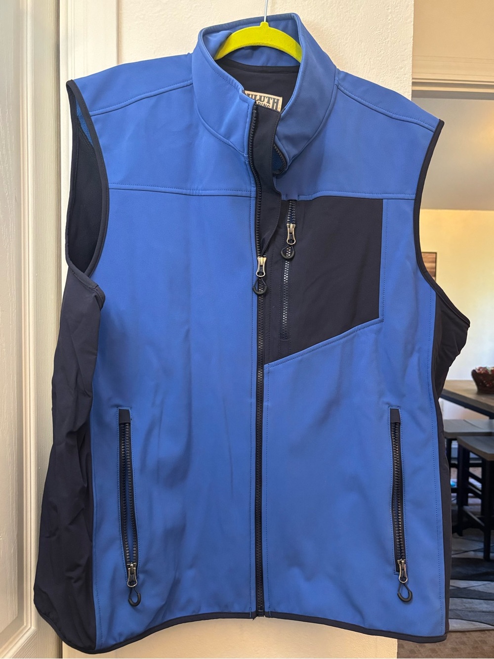Duluth Trading Co Blue Softshell Vest